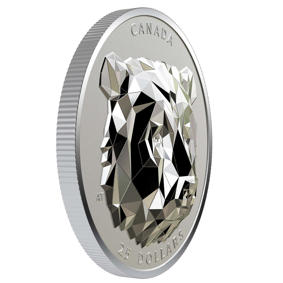 2020 $25 Multifaceted Animal Head: Grizzly Bear - Pure Silver Coin