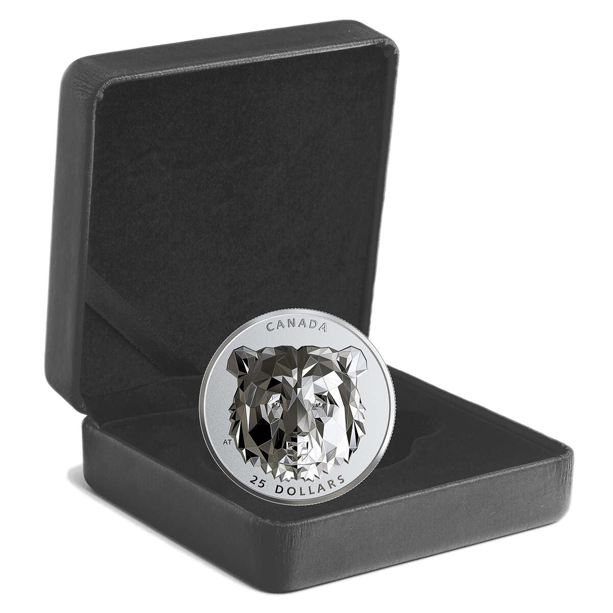 2020 $25 Multifaceted Animal Head: Grizzly Bear - Pure Silver Coin