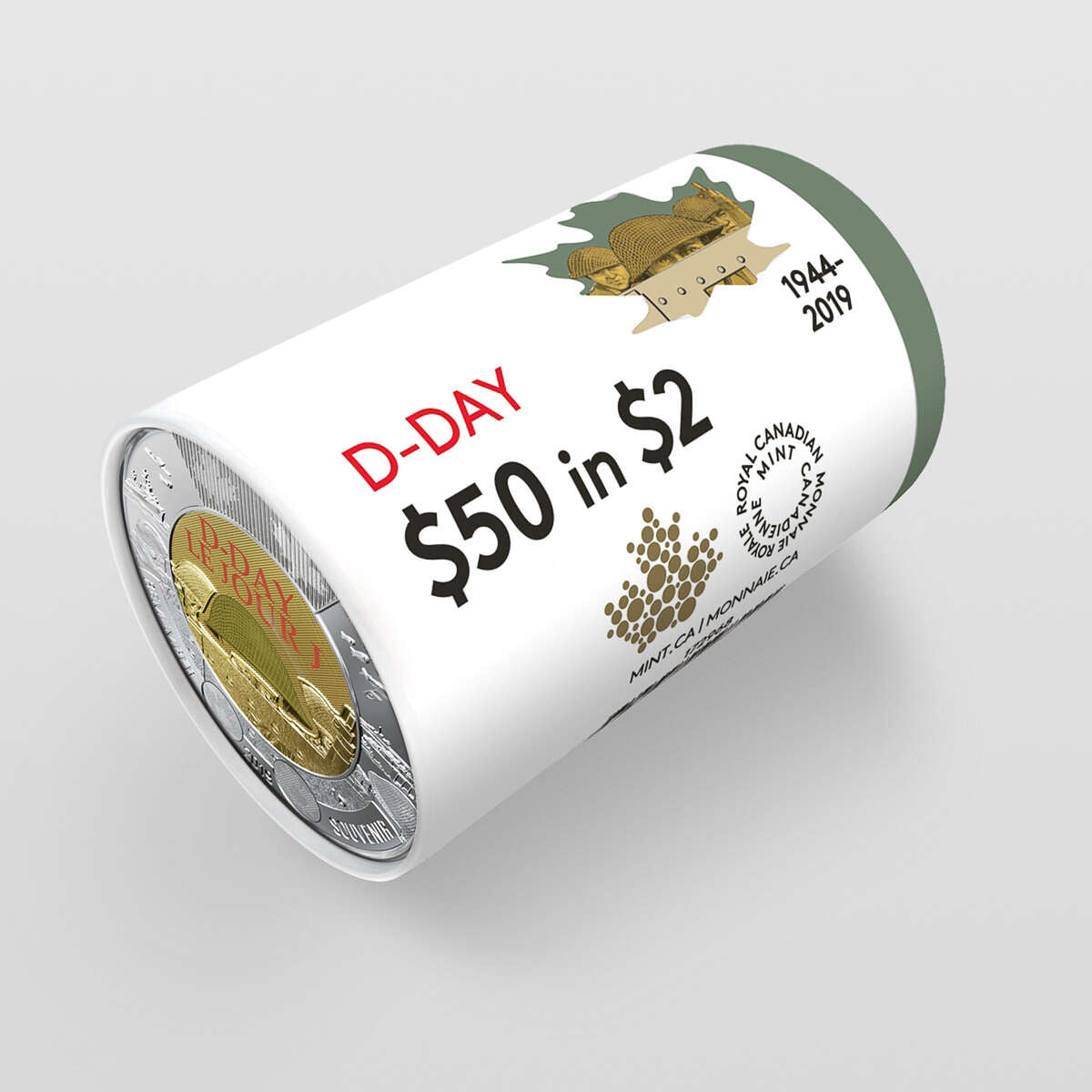 2019 $2 D-Day Special Wrap Roll (Coloured)