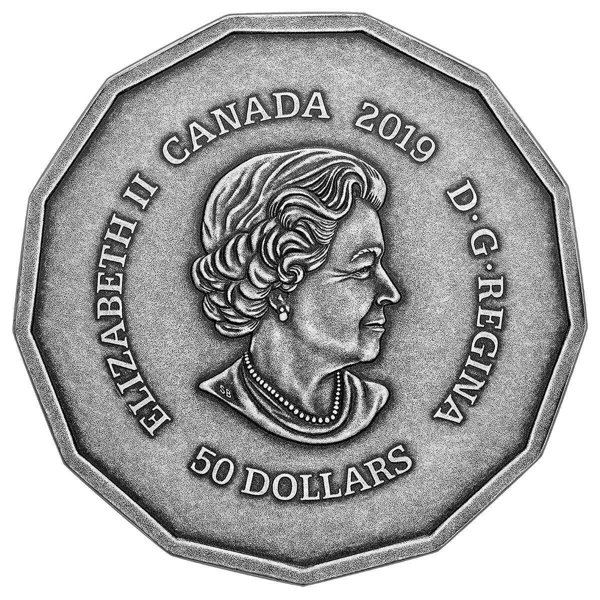 2019 $50 The Centennial Flame of Canada - Pure Silver Coin