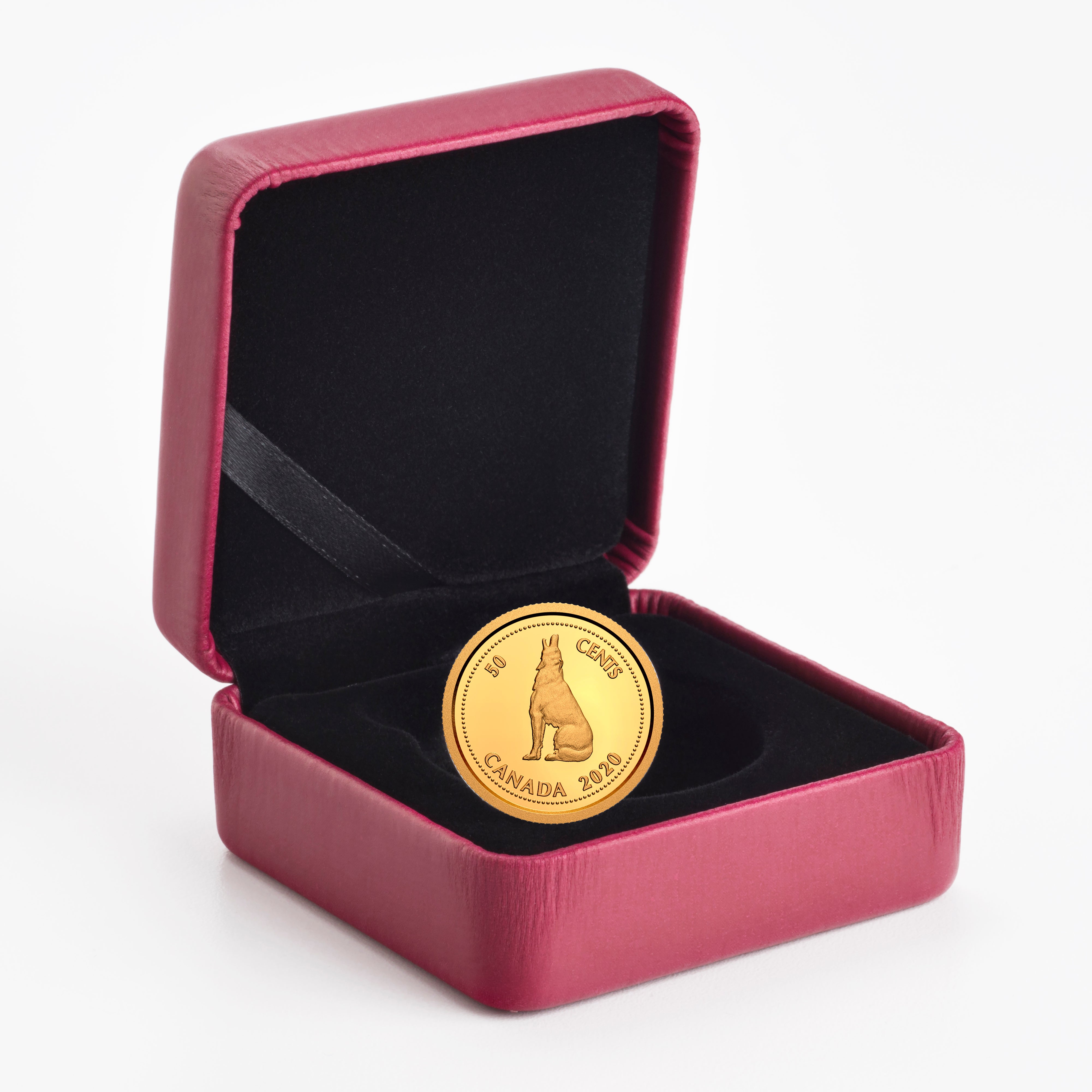 2020 50C Tribute to Alex Colville: Howling Wolf - 1/10th oz. Pure Gold