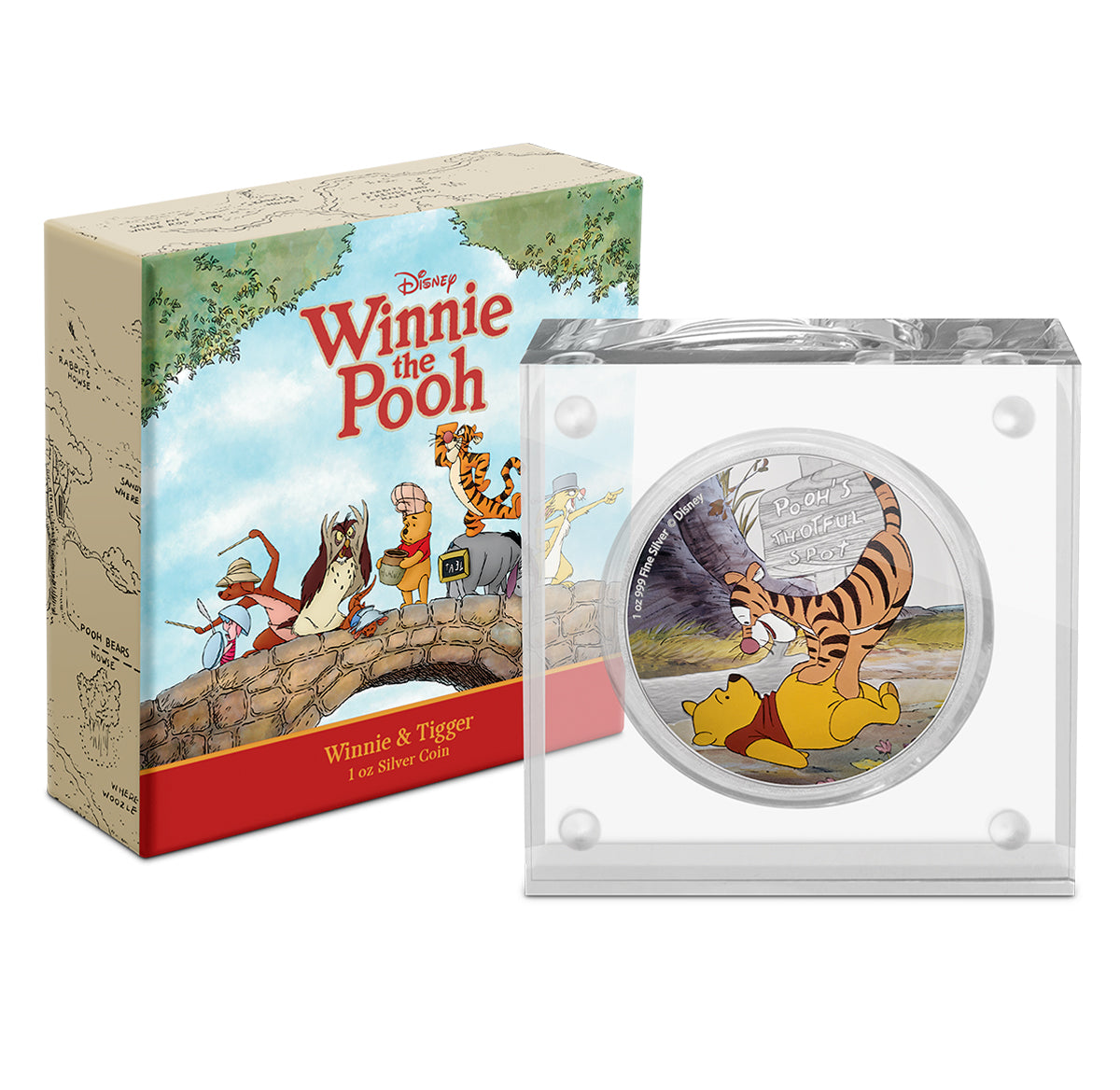 2020 $2 Winnie the Pooh: Pooh & Tigger - Pure Silver Coin