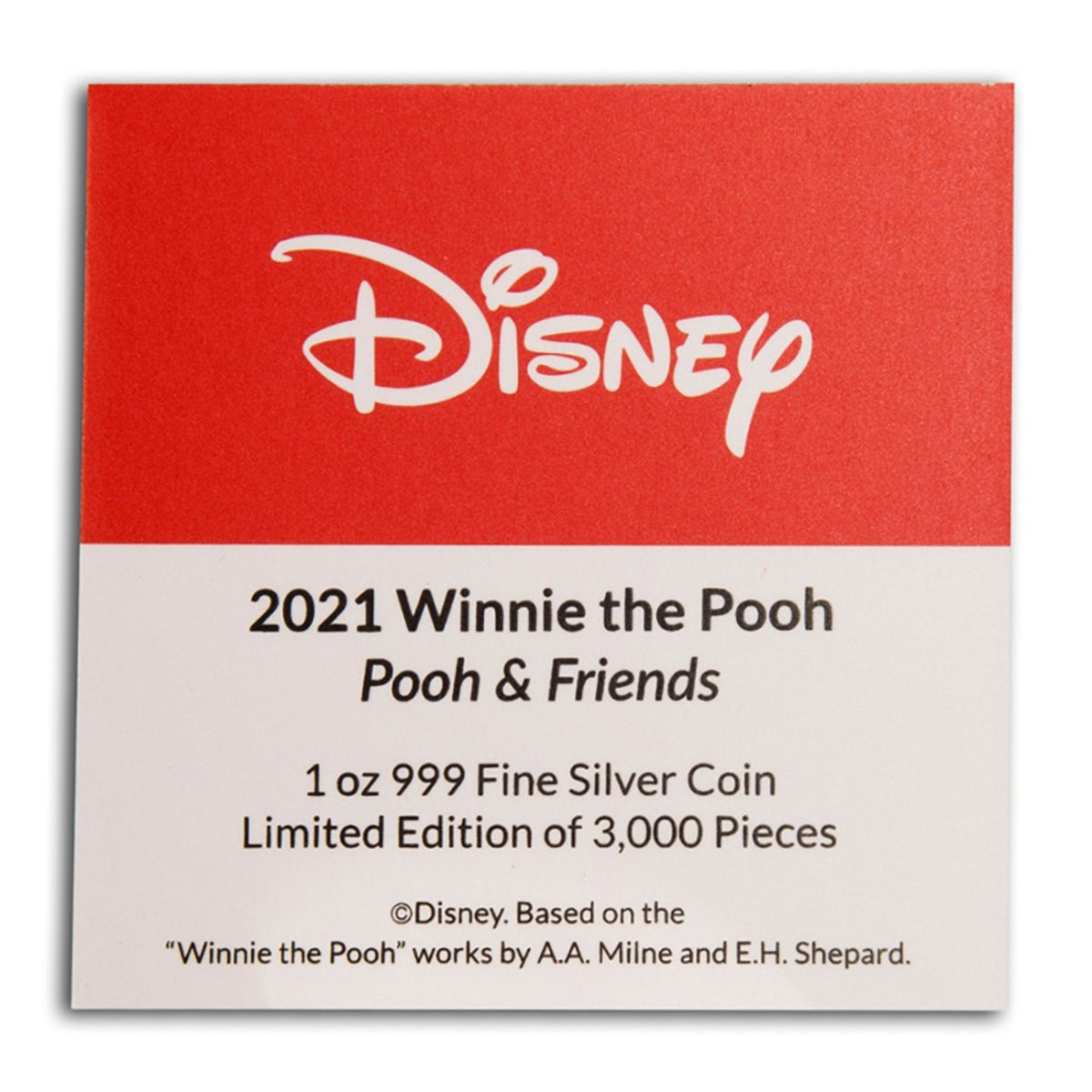 2021 $2 Winnie the Pooh: Pooh and Friends - Pure Silver Coin