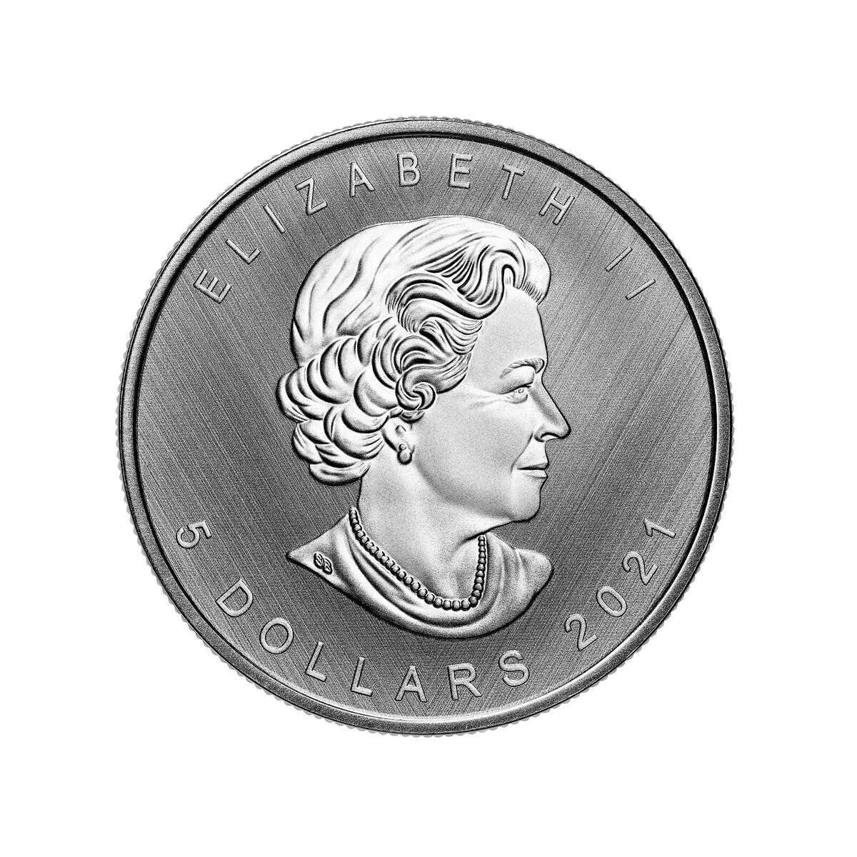 2021 $5 Silver Maple Leaf: W Mint Mark - Pure Silver Coin