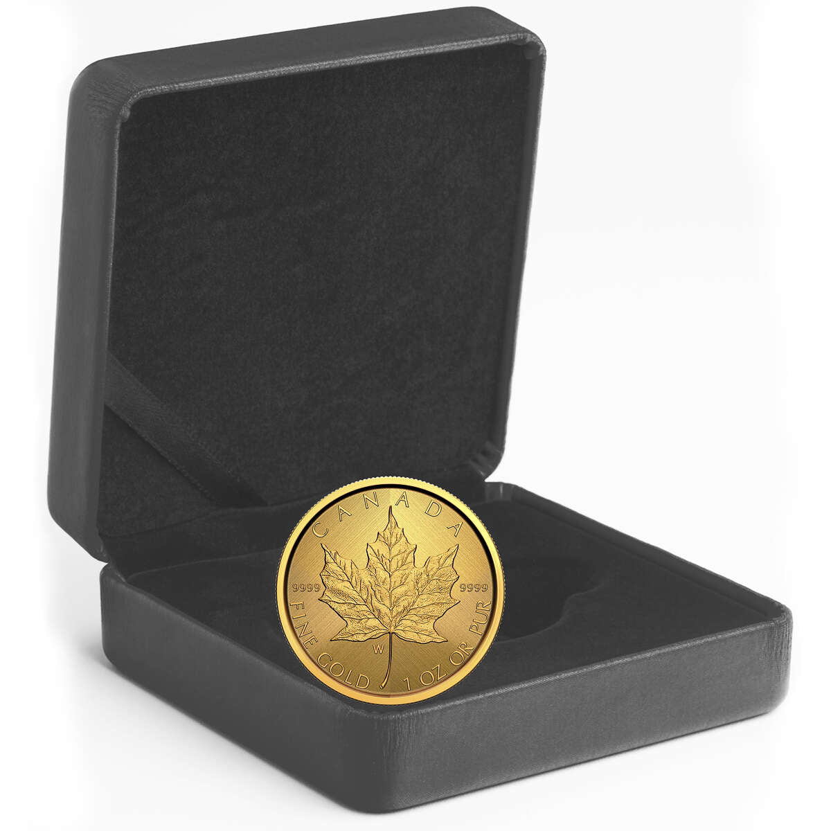 2021 $50 Gold Maple Leaf: W Mint Mark - Pure Gold Coin <i>(No Certificate)</i>