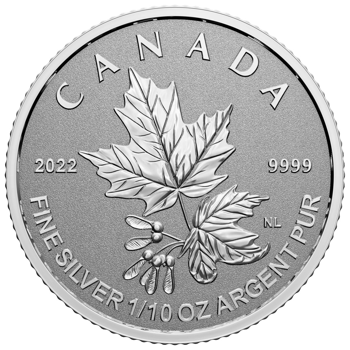 2022 A Radiant Crown Pure Silver Maple Leaf Fractional Set