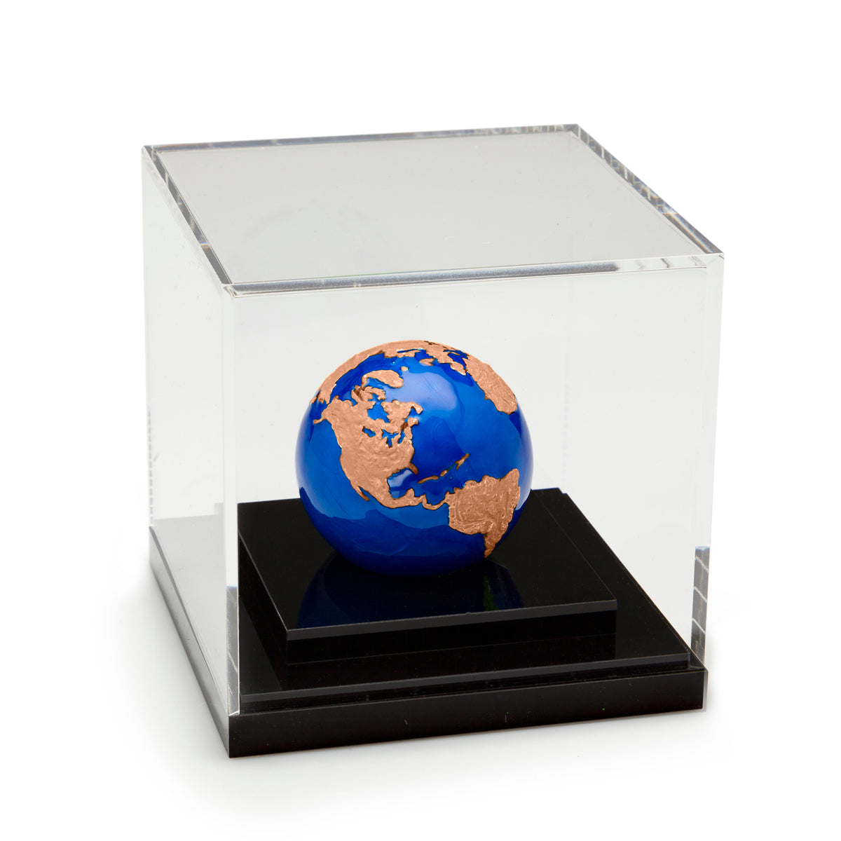 2021 $5 Blue Marble with Rose Gold Plating - Pure Silver Coin