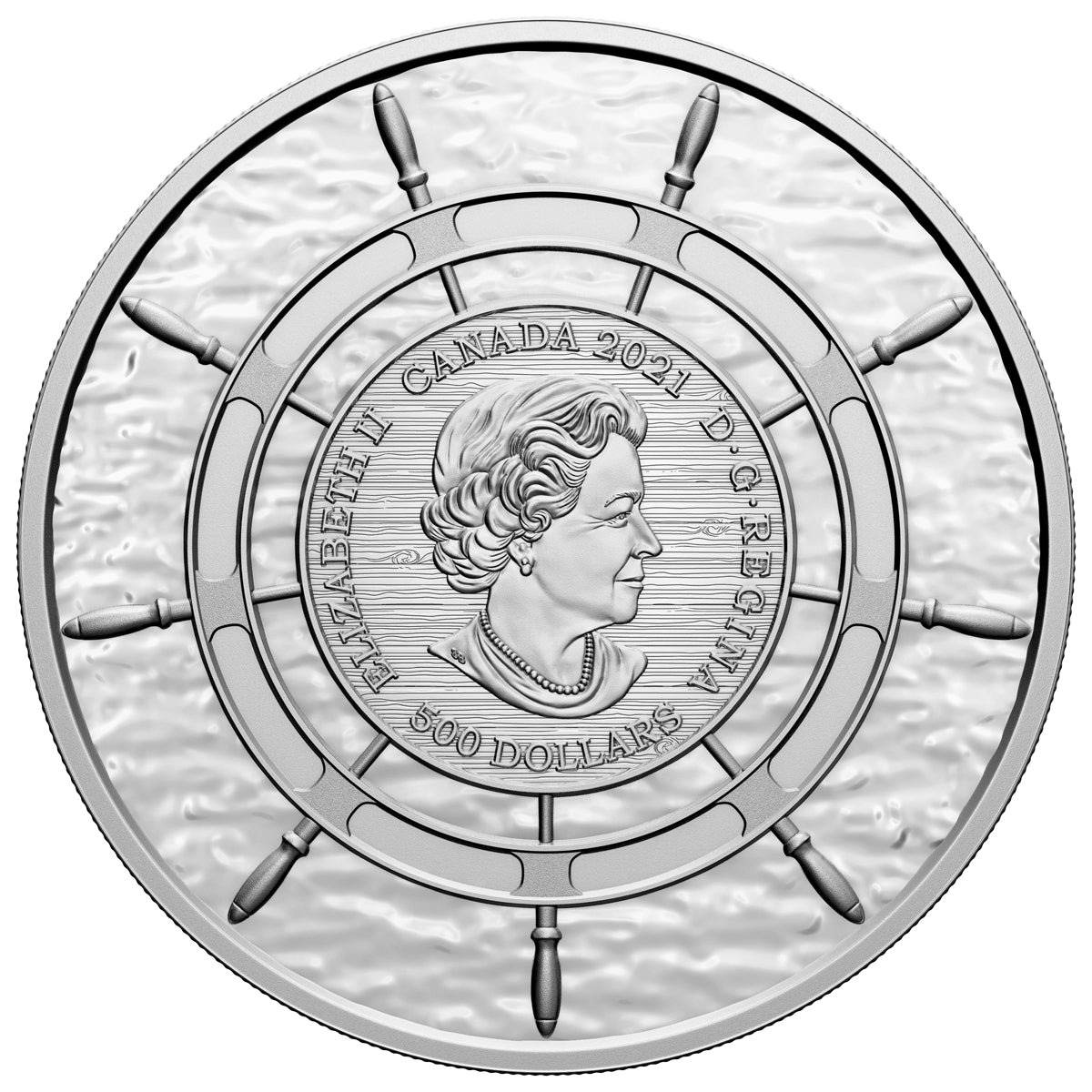 2021 $500 100th Anniversary of the Bluenose -  5-Kilo Pure Silver Coin