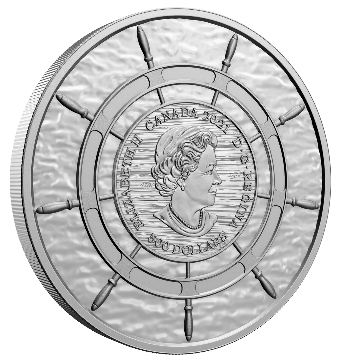 2021 $500 100th Anniversary of the Bluenose -  5-Kilo Pure Silver Coin