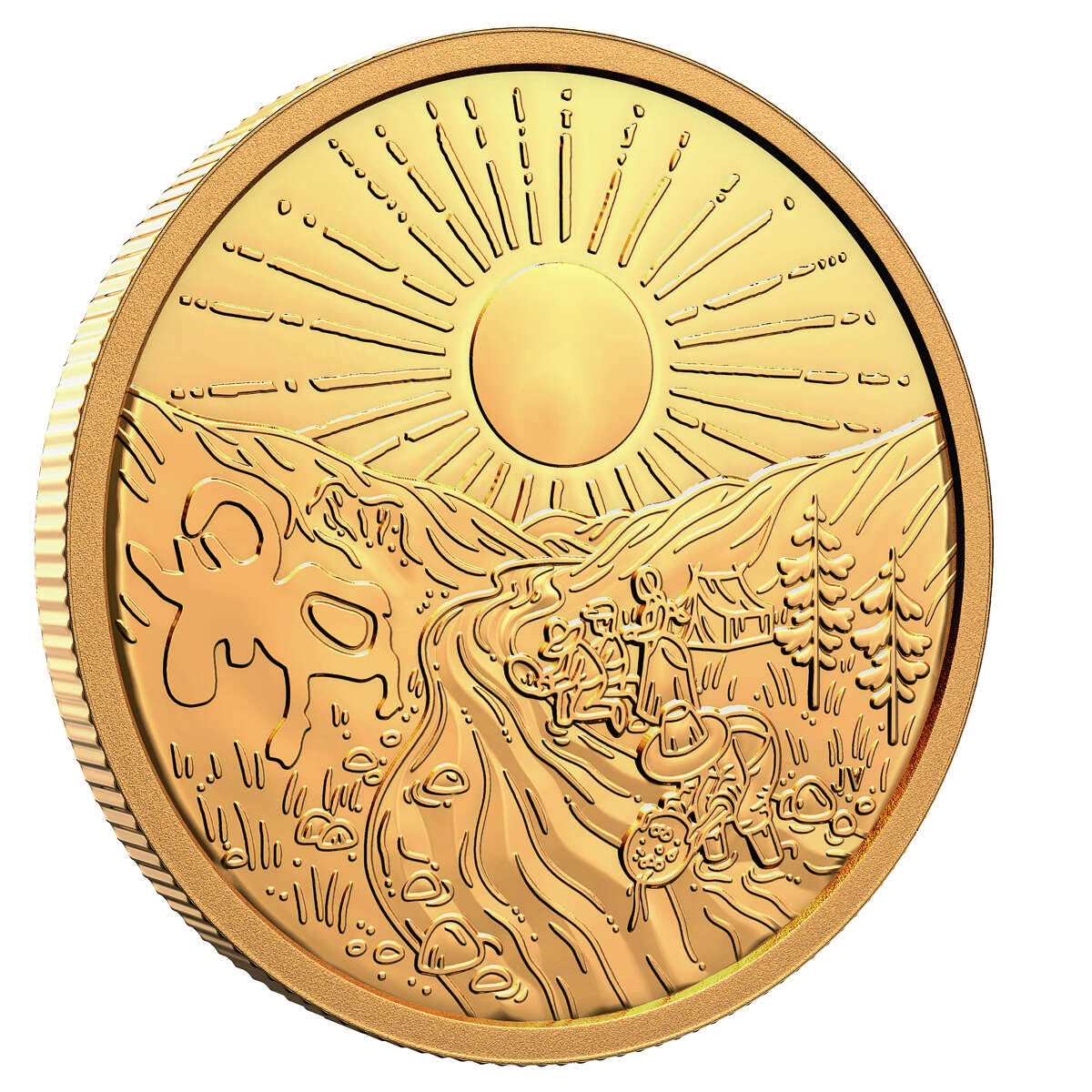 2021 $200 125th Anniversary of the Klondike Gold Rush - Pure Gold Coin