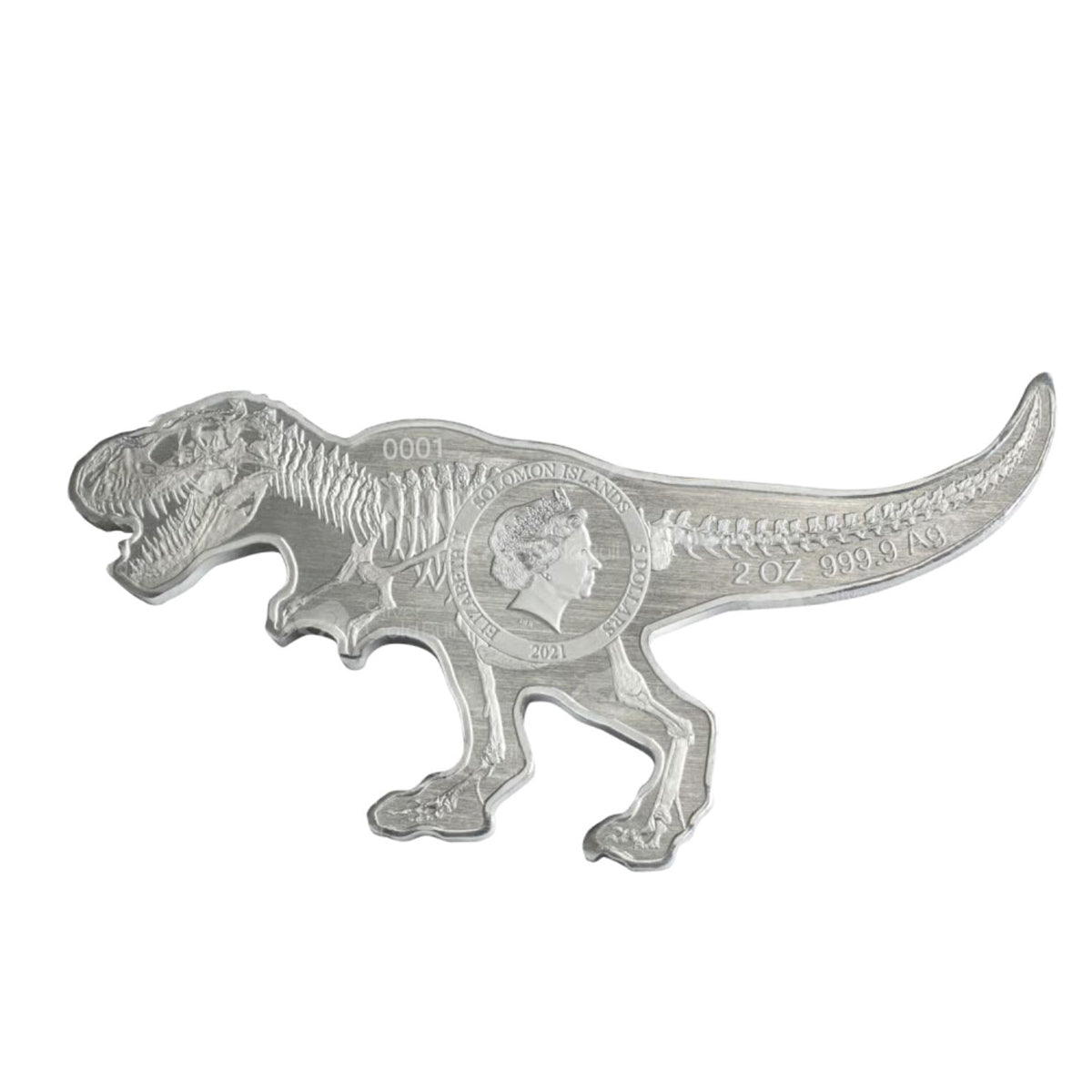 2021 $5 Dinosaurs of North America: Tyrannosaurus Rex - Pure Silver Coin