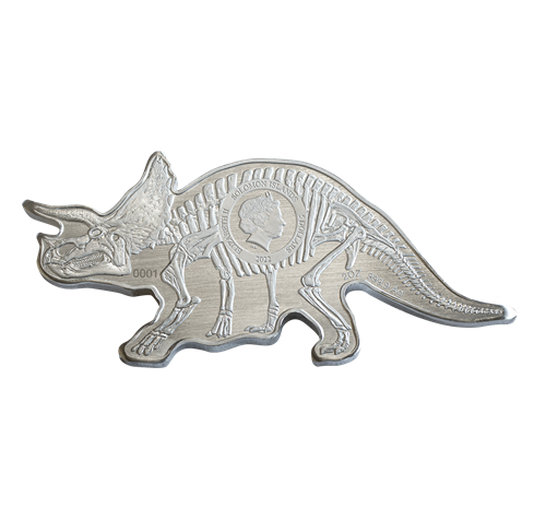2022 $5 Dinosaurs of North America: Triceratops - Pure Silver Coin