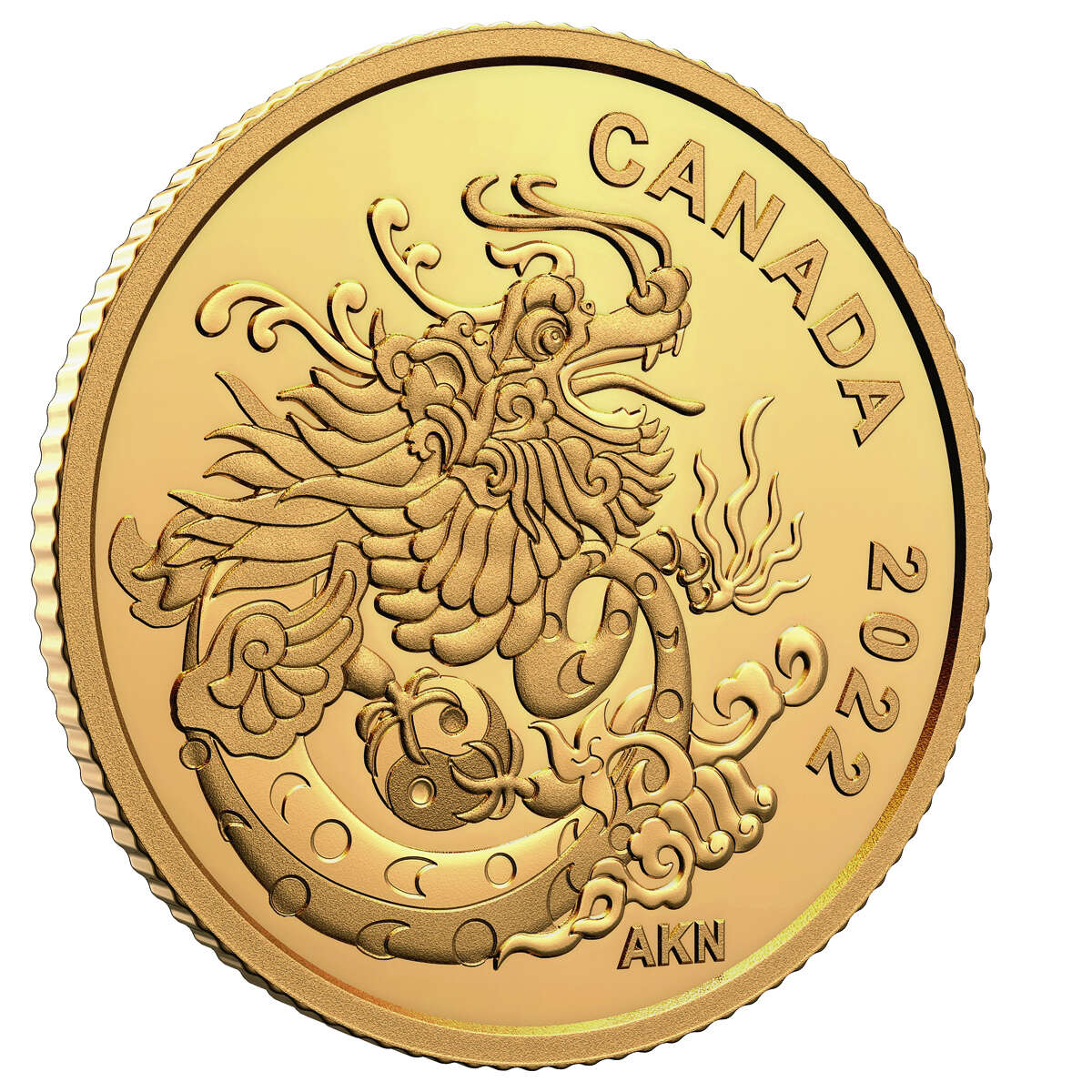 2022 $8 Earth Dragon - Pure Gold Coin