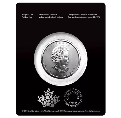 2022 $5 Treasured Silver Maple Leaf: Congratulations - Pure Silver Premium Bullion Coin