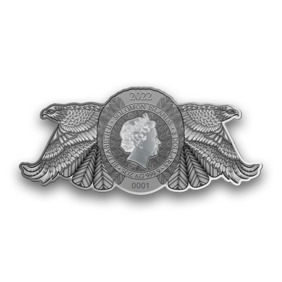 2022 $8 Shadow Hunters: Hawk - Pure Silver Coin