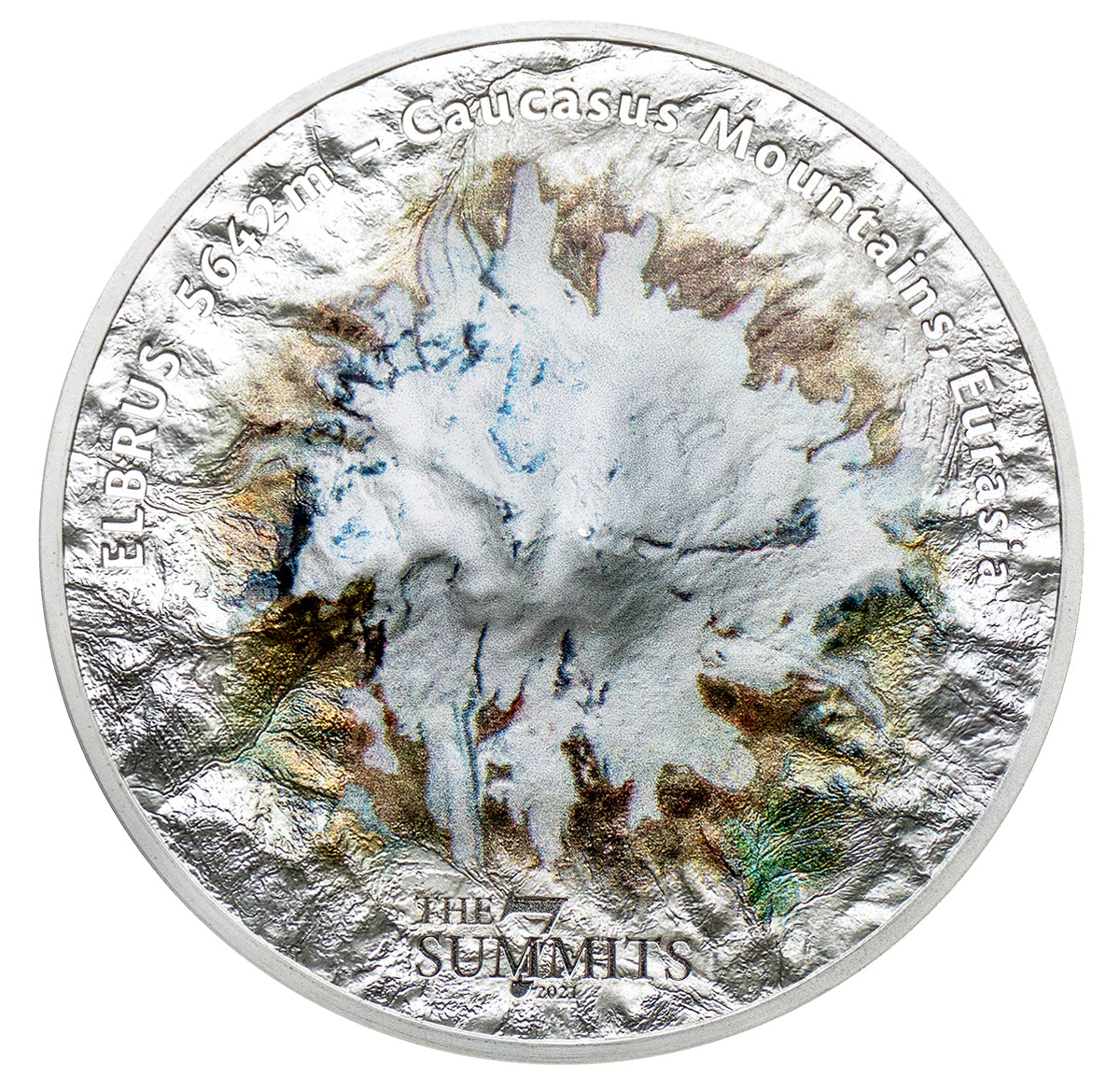 2021 $25 Cook Islands: 7 Summits Elbrus - Pure Silver Coin