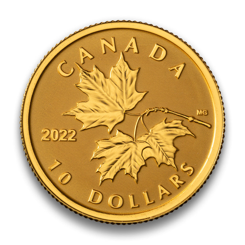 2022 $10 Everlasting Maple Leaf - Pure Gold Coin