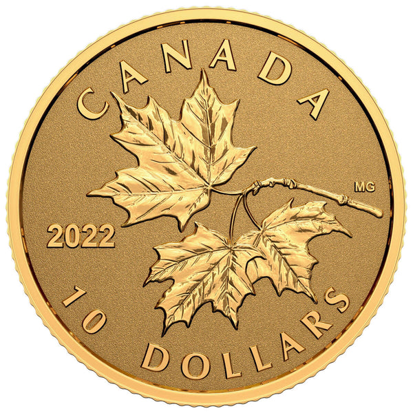 2022 $10 Everlasting Maple Leaf - Pure Gold Coin <i>(No Certificate)</i>