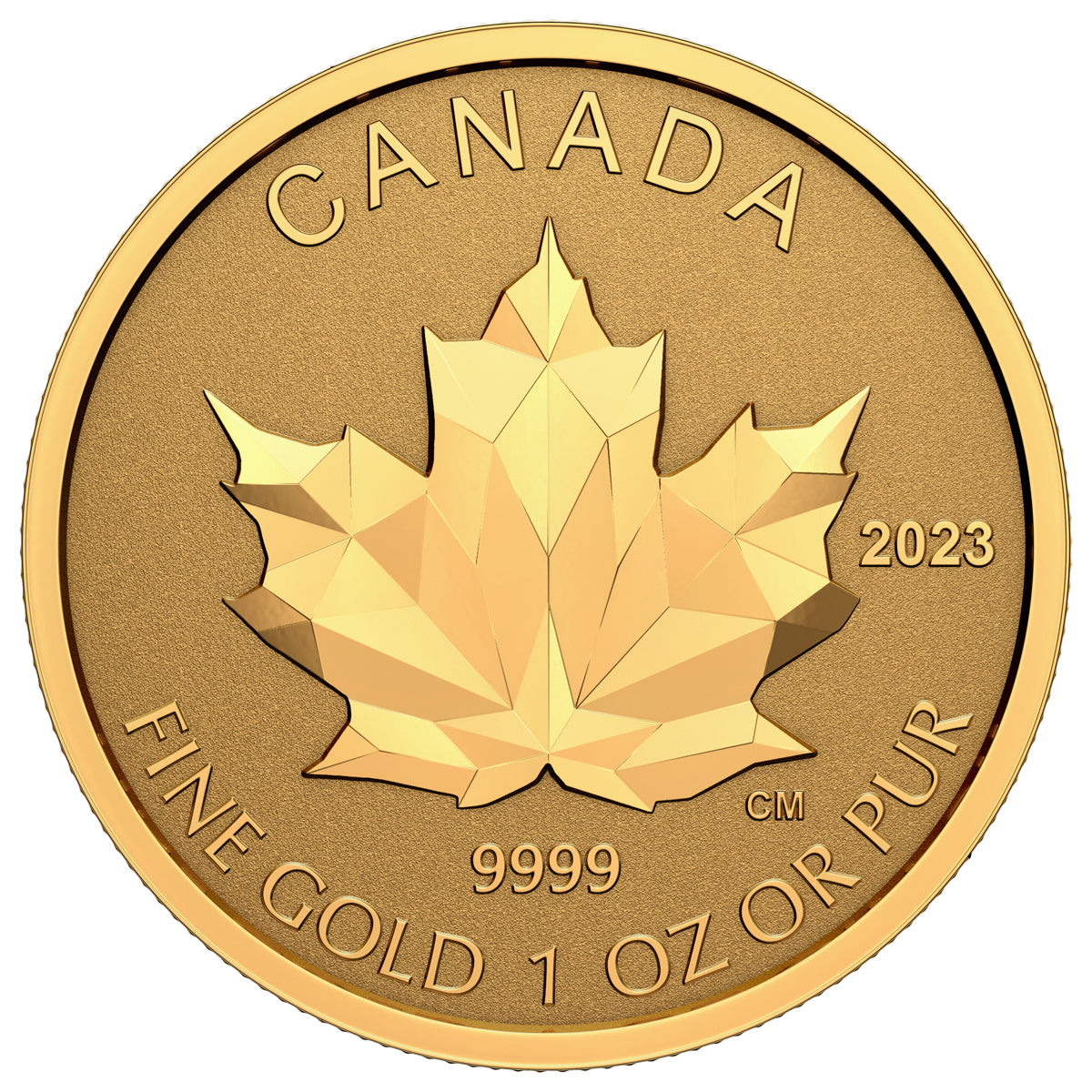 2023 Fractional Multifaceted Maple Leaf - Pure Gold Coin