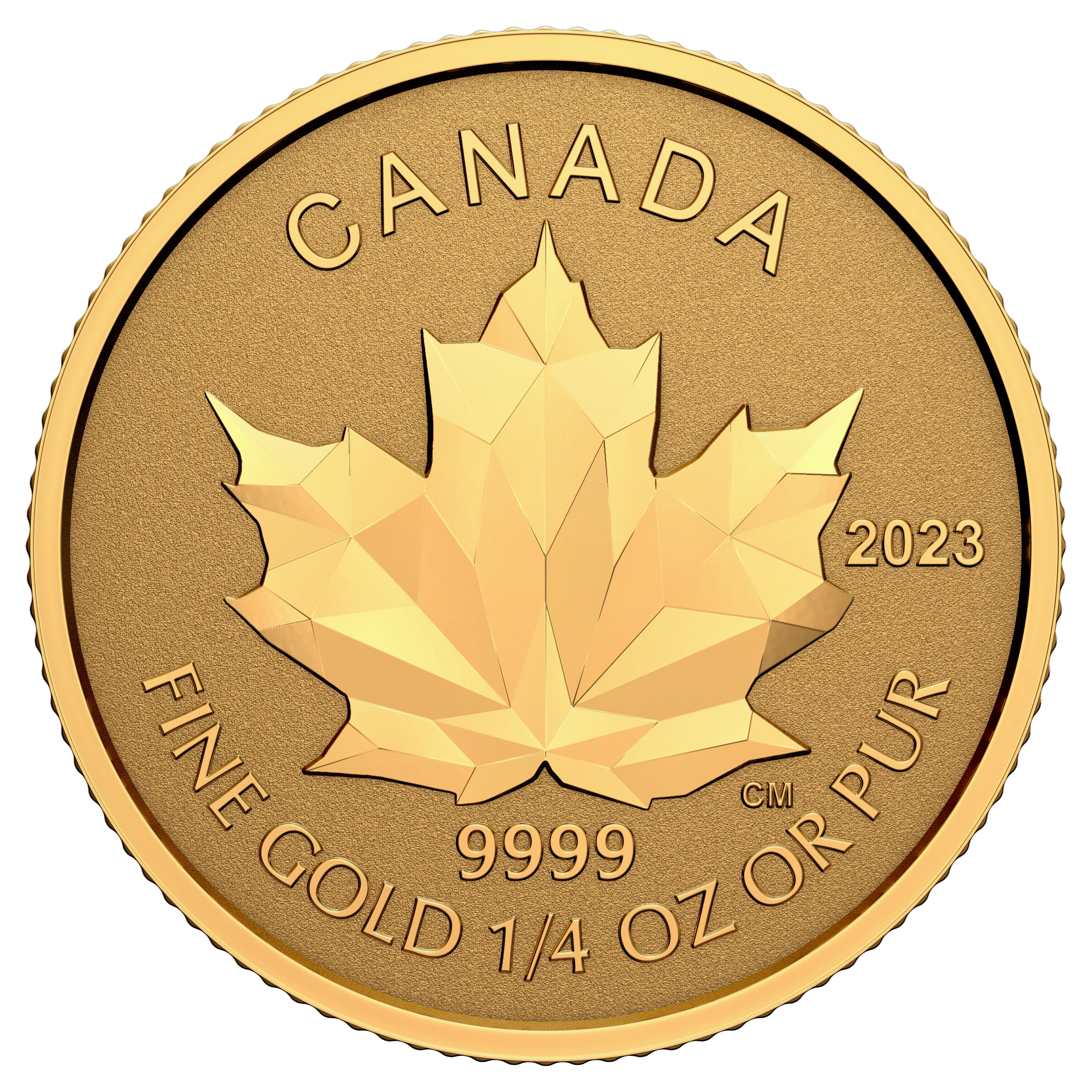 2023 Fractional Multifaceted Maple Leaf - Pure Gold Coin