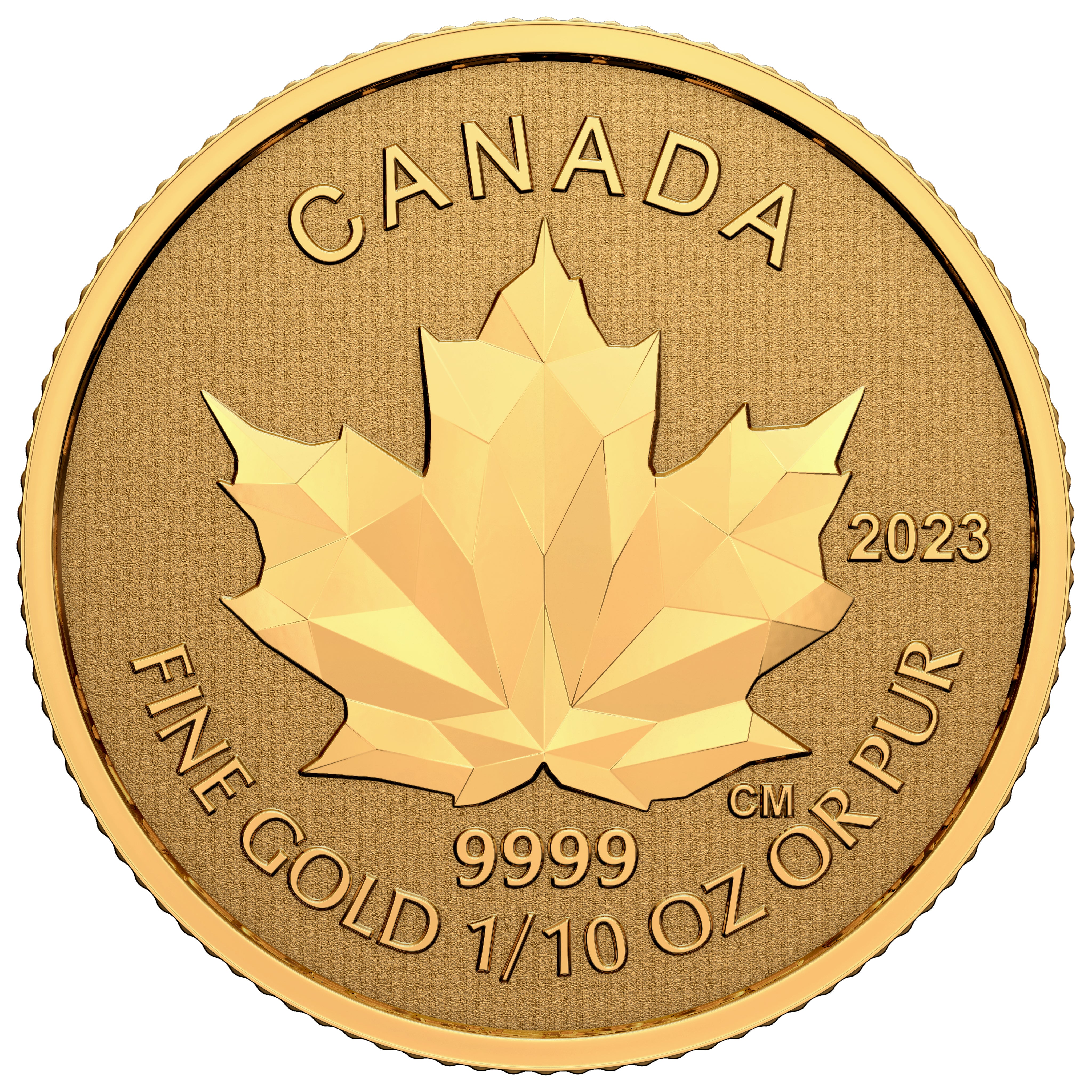 2023 Fractional Multifaceted Maple Leaf - Pure Gold Coin