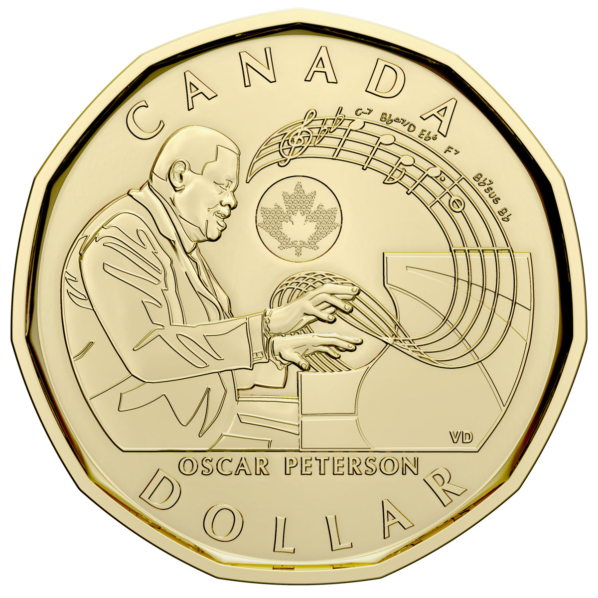 2022 $1 Celebrating Oscar Peterson Special Wrap Roll (Uncoloured)