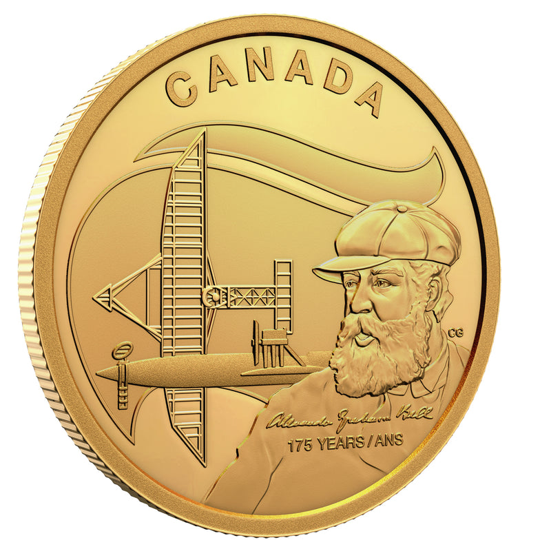 2022 $200 175th Anniversary of the Birth of Alexander Graham Bell - Pure Gold Coin