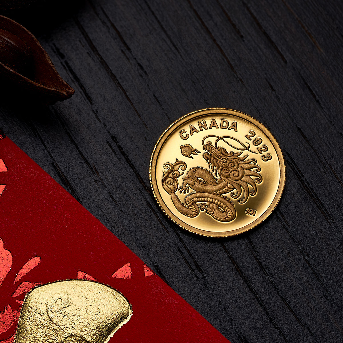 2023 $8 Heavenly Dragon - Pure Gold Coin