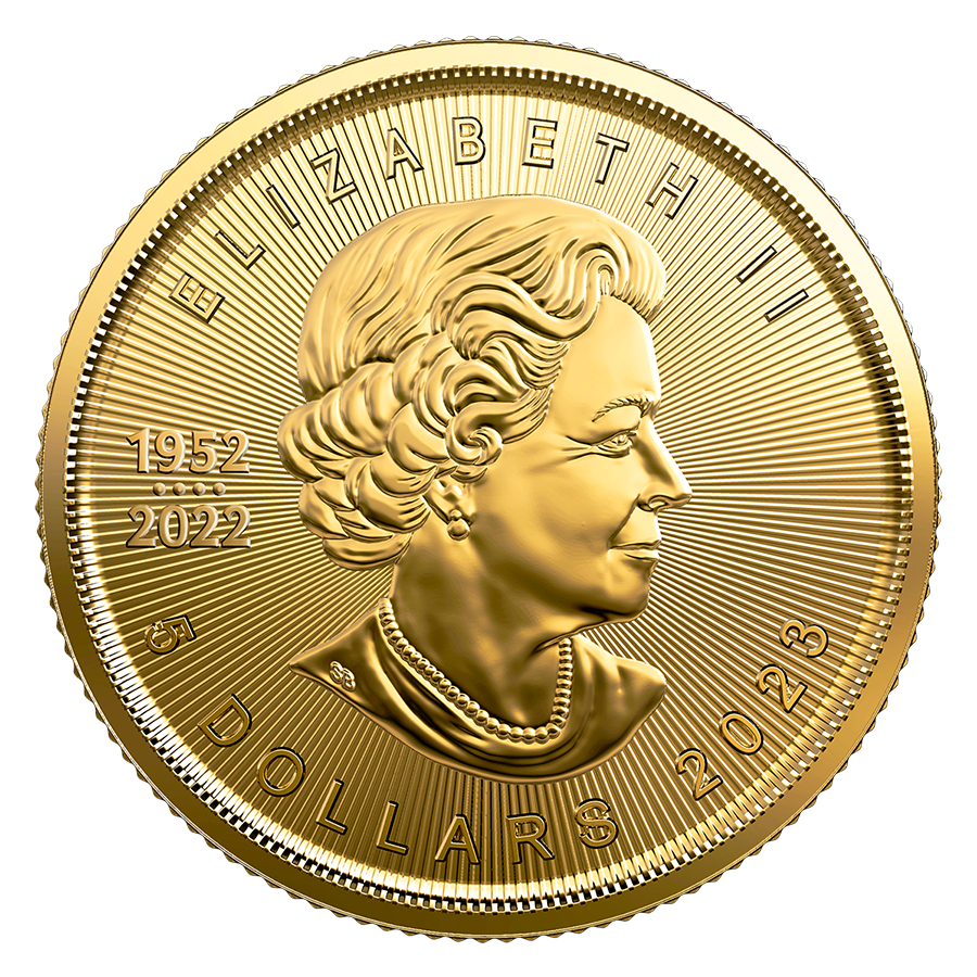 2023 $5 Treasured Gold Maple Leaf - Pure Gold Premium Bullion Coin