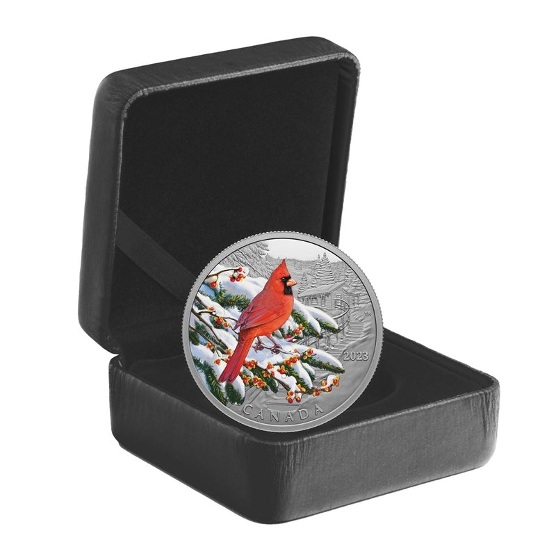 2023 $20 Colourful Birds: Northern Cardinal - Pure Silver Coin