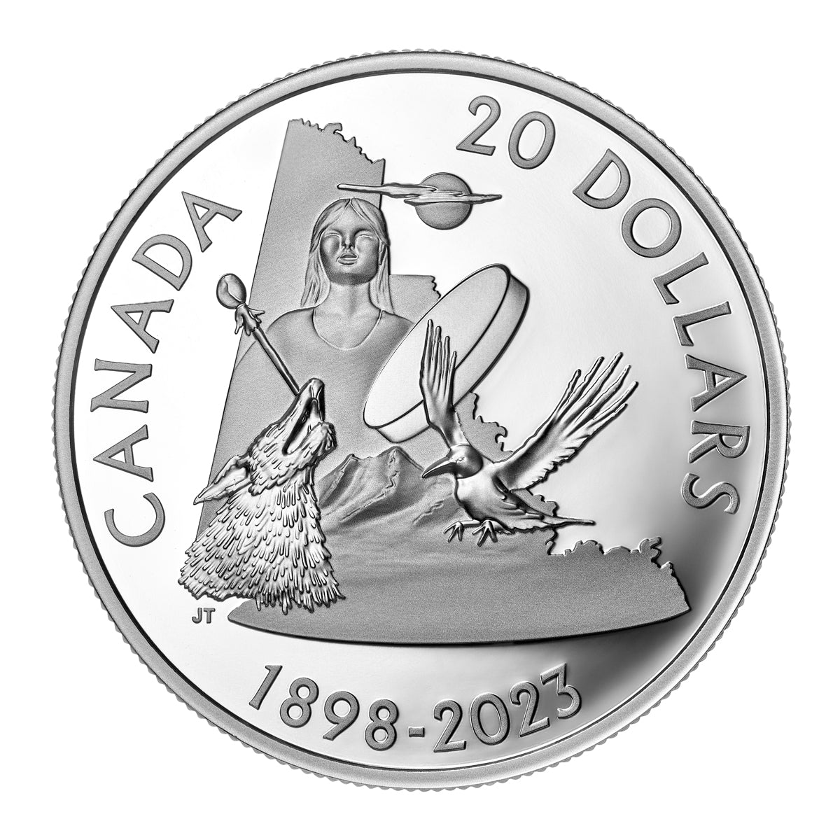 2023 $20 125th Anniversary of Yukon - Pure Silver Coin