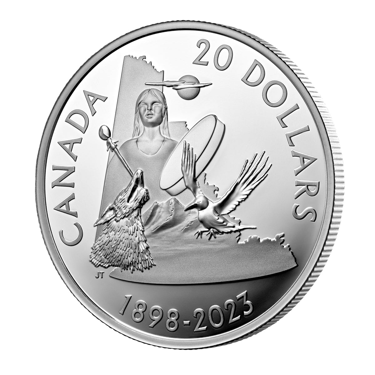 2023 $20 125th Anniversary of Yukon - Pure Silver Coin