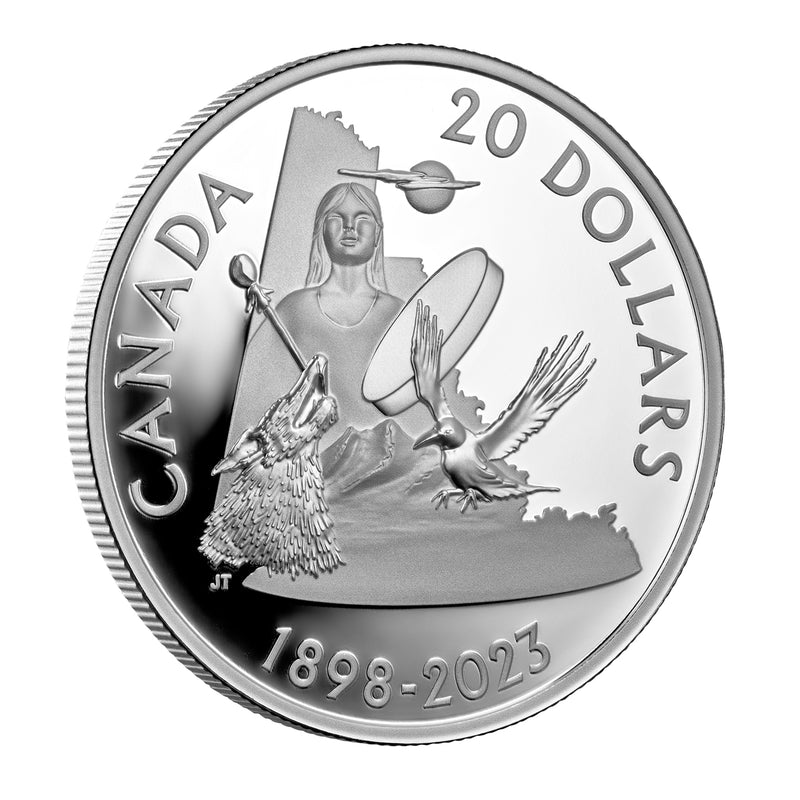 2023 $20 125th Anniversary of Yukon - Pure Silver Coin