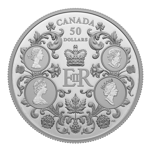 2022 $50 Queen Elizabeth II's Reign - Fine Silver Coin