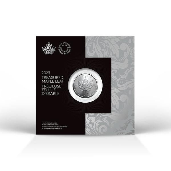 2023 $5 Treasured Silver Maple Leaf - Pure Silver Premium Bullion Coin