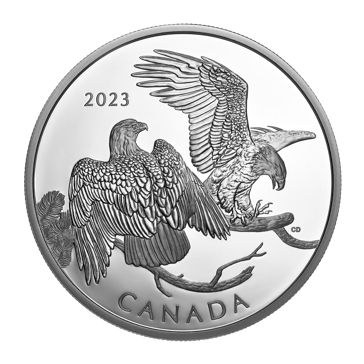 2023 $30 The Striking Bald Eagle - Pure Silver Coin