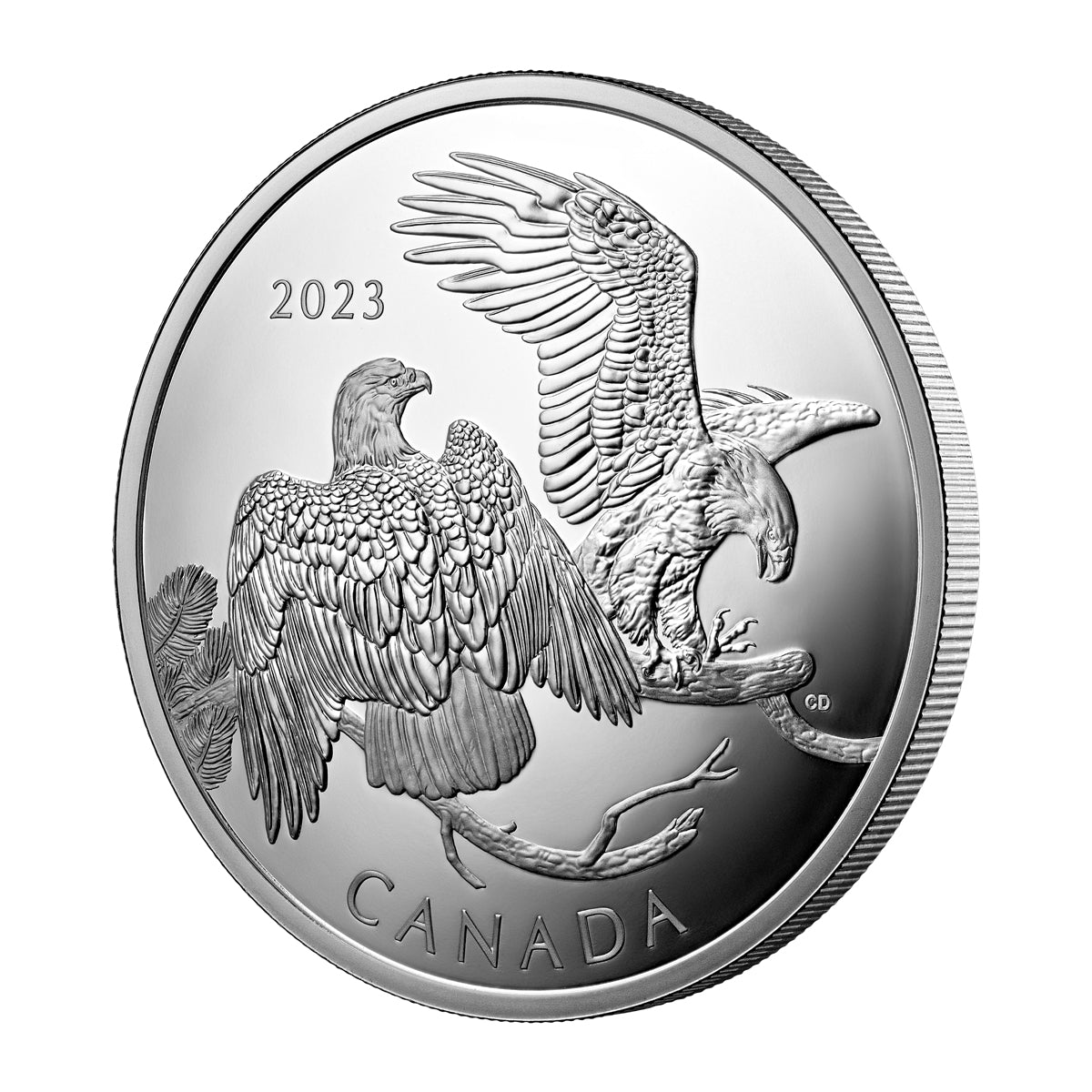 2023 $30 The Striking Bald Eagle - Pure Silver Coin <i>(No Certificate)</i>