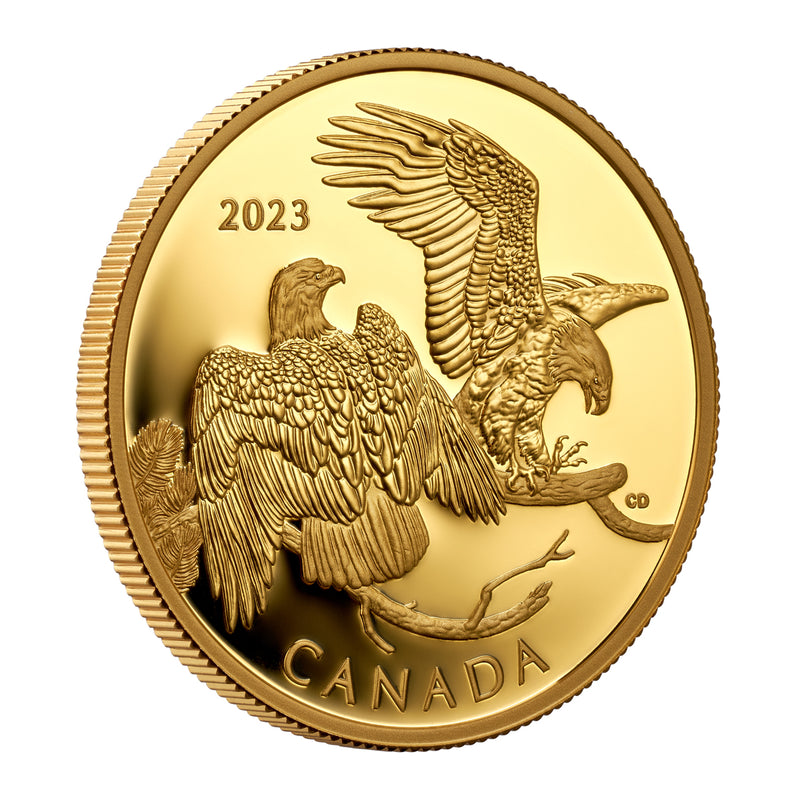 2023 $200 The Striking Bald Eagle - Pure Gold Coin