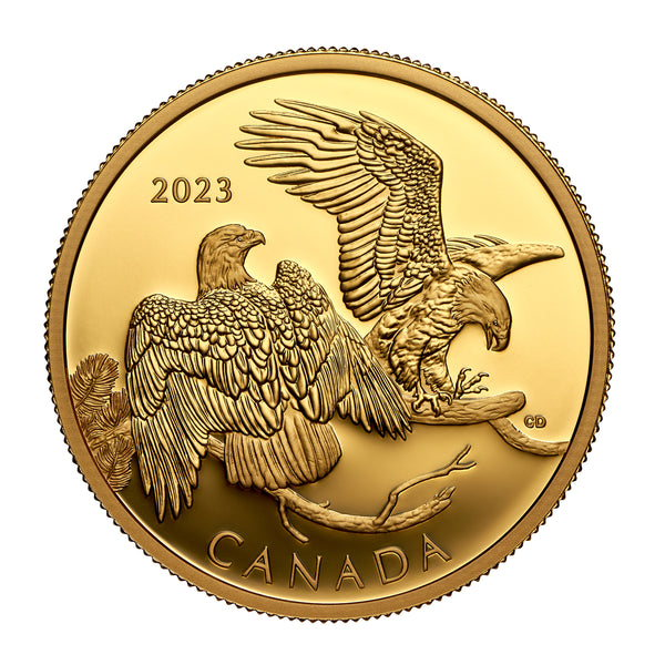2023 $200 The Striking Bald Eagle - Pure Gold Coin