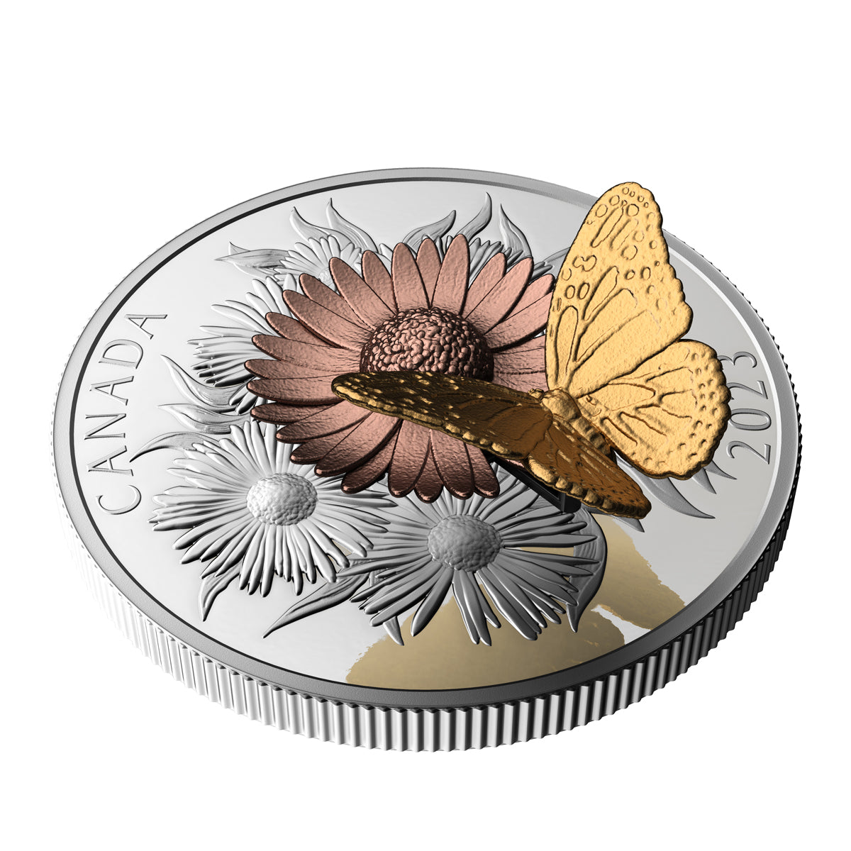 2023 $50 The Monarch and The Bloom - Pure Silver Coin