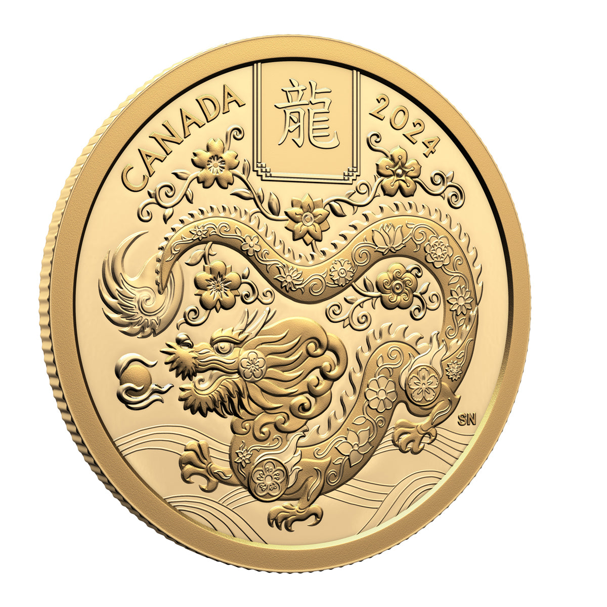 2024 $100 Lunar Year of the Dragon - Pure Gold Coin