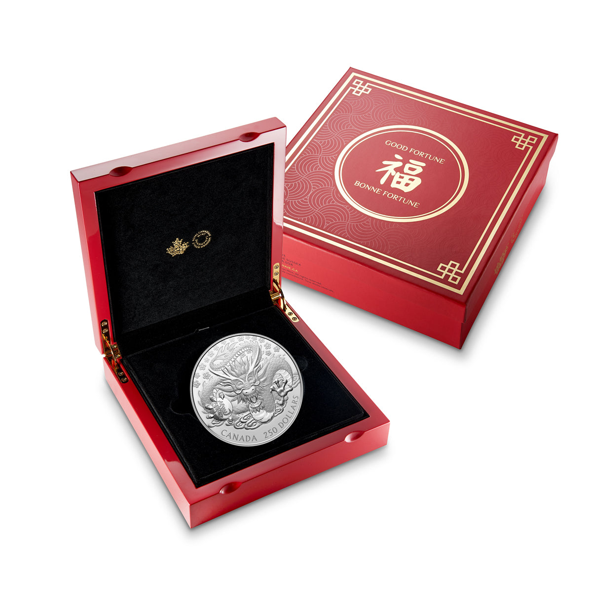 2024 $250 Lunar Year of the Dragon - Pure Silver Coin