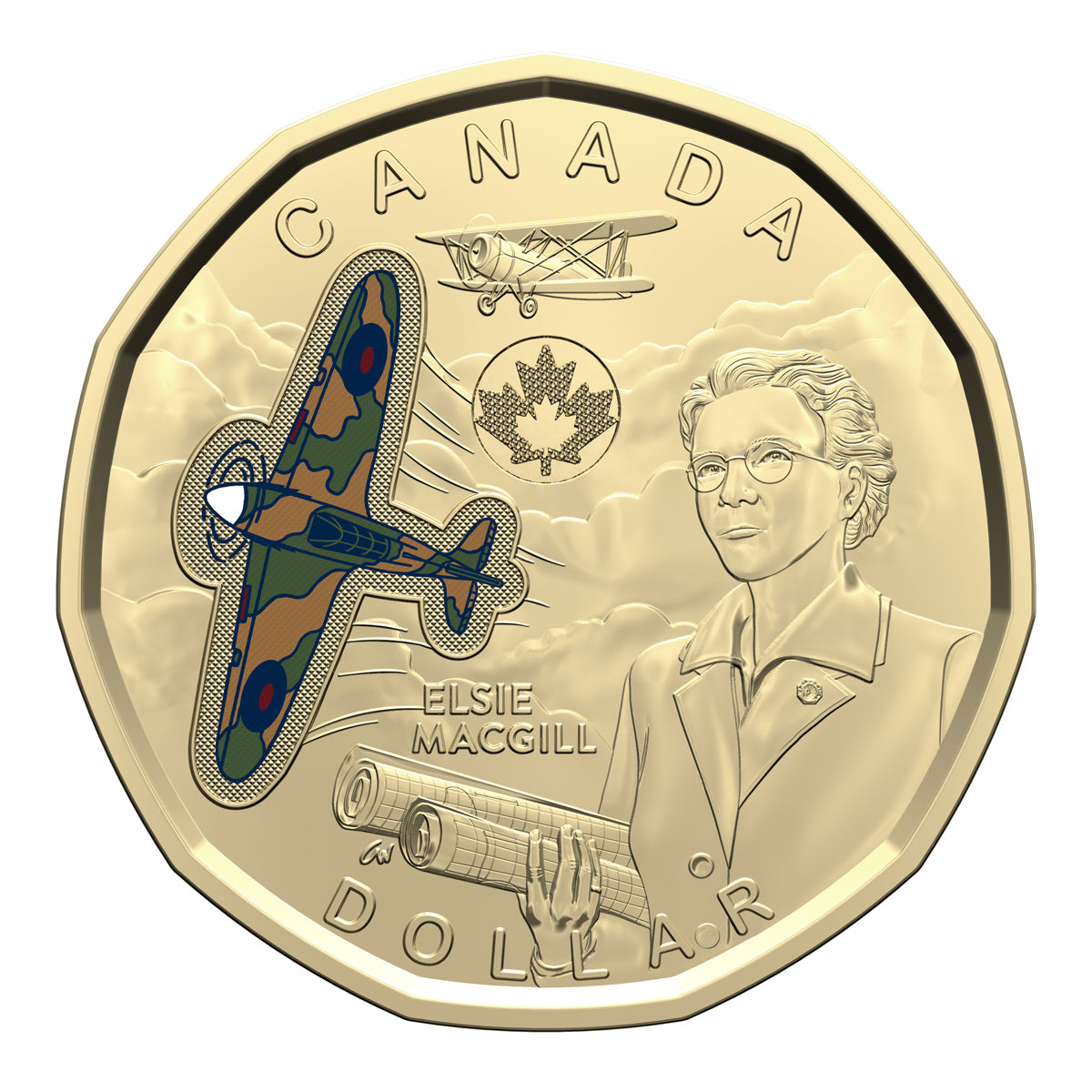 2023 $1 Honouring Elsie MacGill - Special Wrap Roll (Colourized)