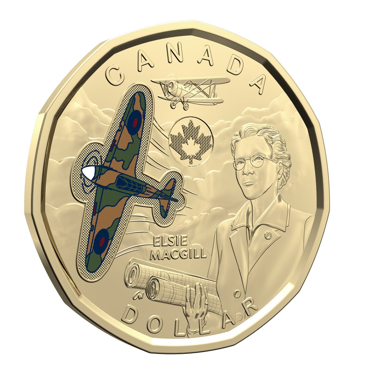 2023 $1 Honouring Elsie MacGill - Special Wrap Roll (Colourized)