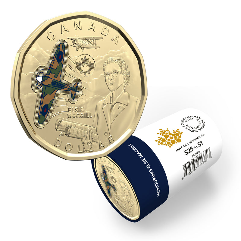 2023 $1 Honouring Elsie MacGill - Special Wrap Roll (Colourized)