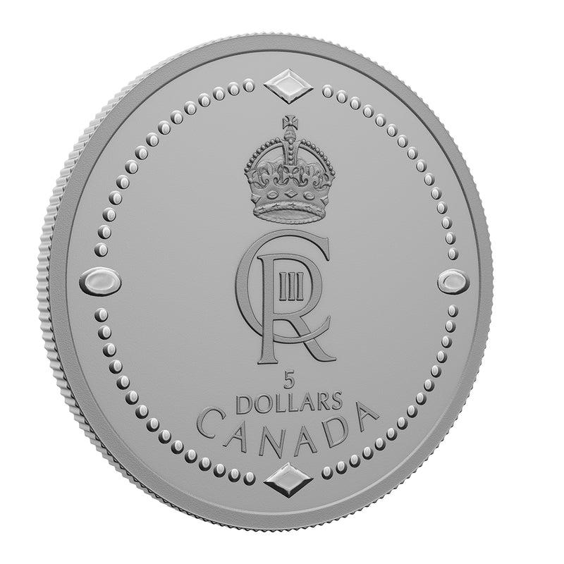 2023 $5 His Majesty King Charles III's Royal Cypher - Pure Silver Coin