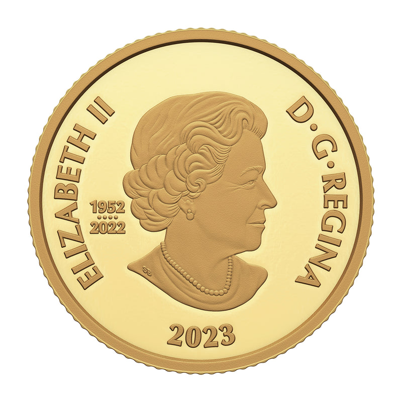 2023 $10 His Majesty King Charles III's Royal Cypher - Pure Gold Coin