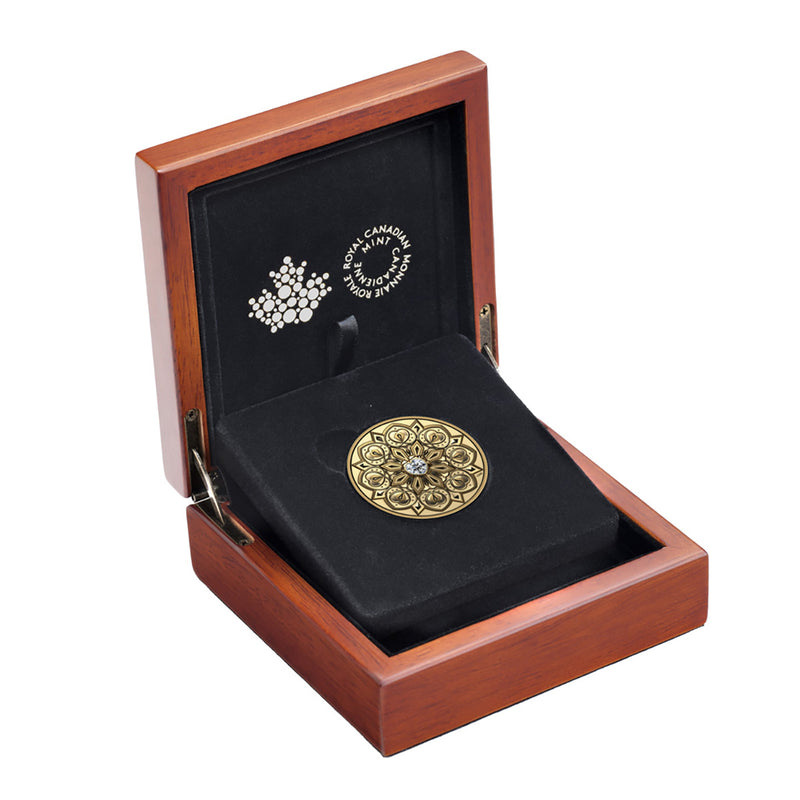 2023 $200 Purely Brilliant Collection: De Beers Ideal Heart - Ultra-High Relief Pure Gold Coin