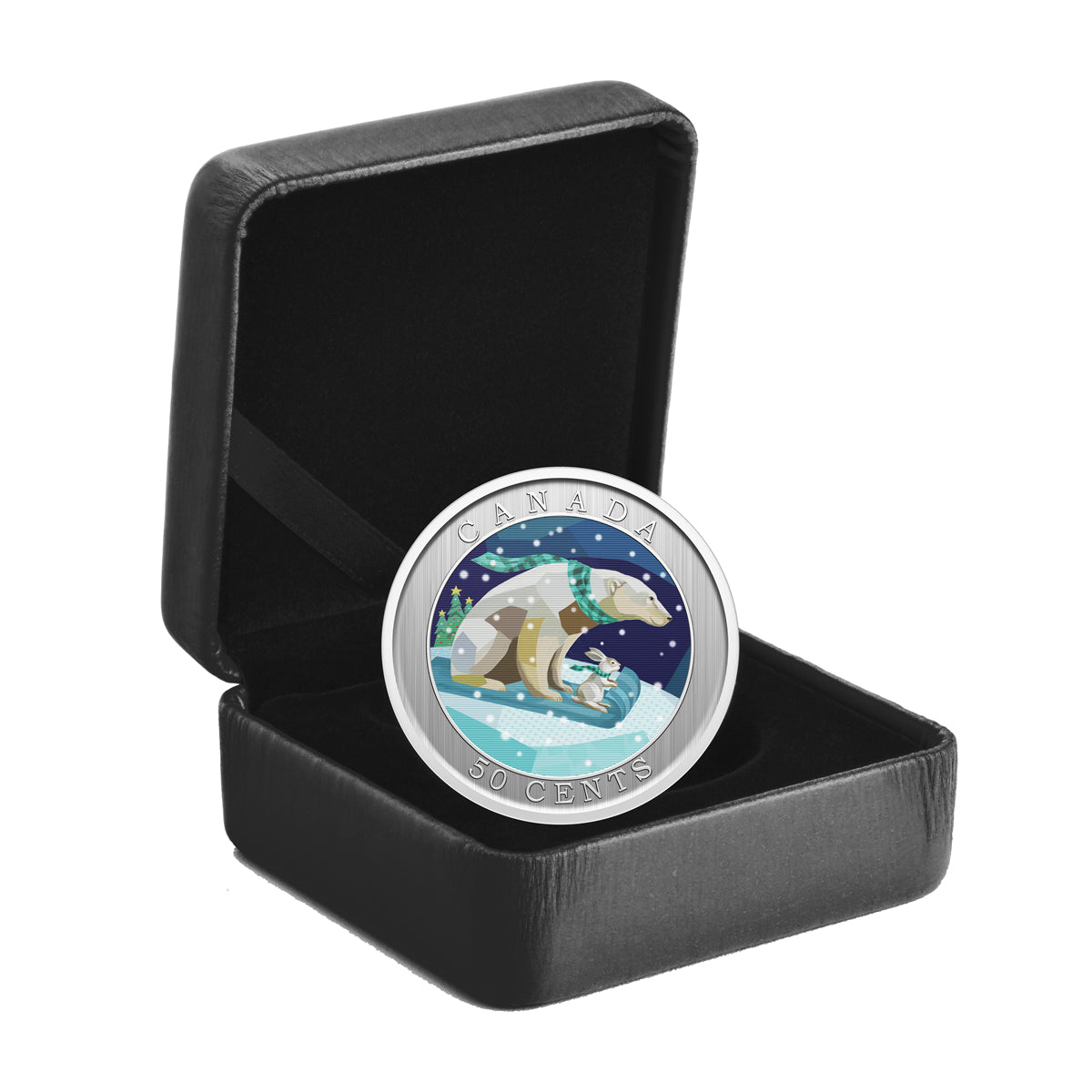 2023 50-Cent Holiday Sledding - Lenticular Coin