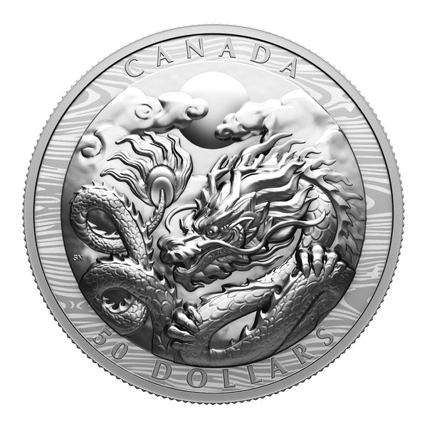 2024 $50 Year of the Dragon - Fine Silver Coin